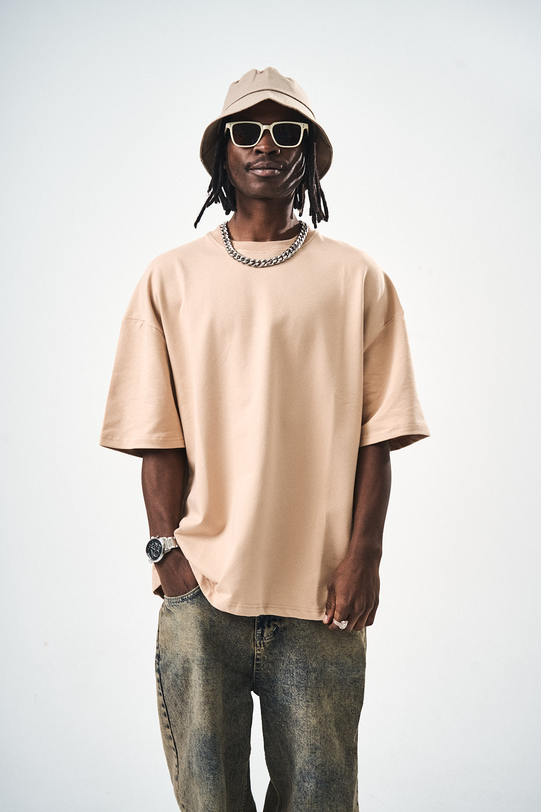 Oversize Somon Fit Basic T-Shirt
