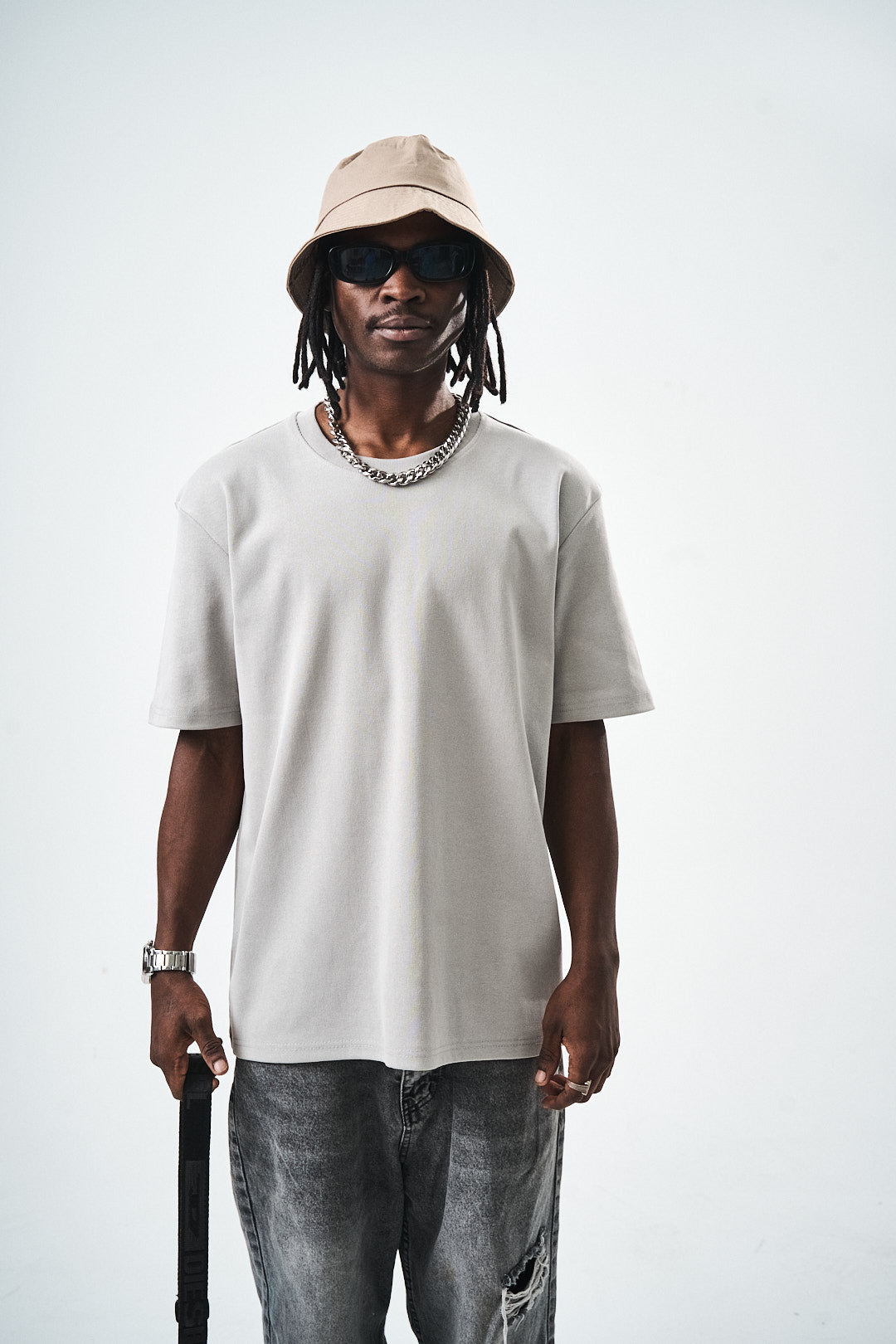 Grey Regular Fit Basic T-Shirt