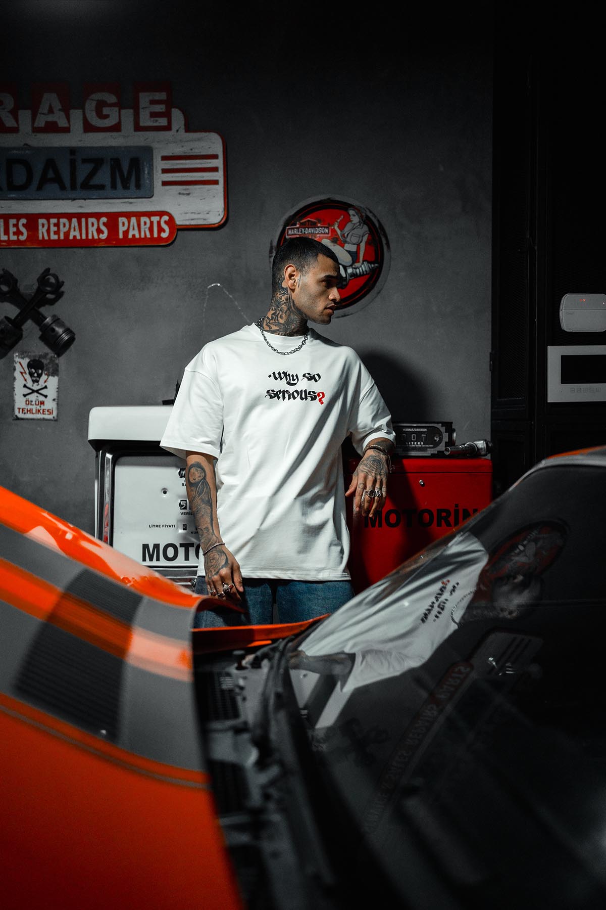 Joker Why So Serious Patched Oversize White Tshirt