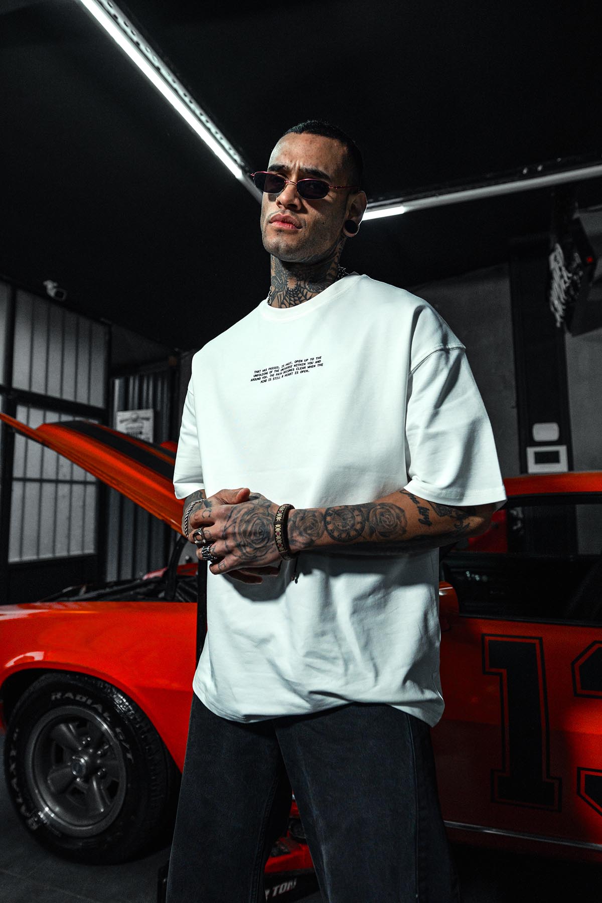 The Mediation Butterfly Oversize White T-shirt