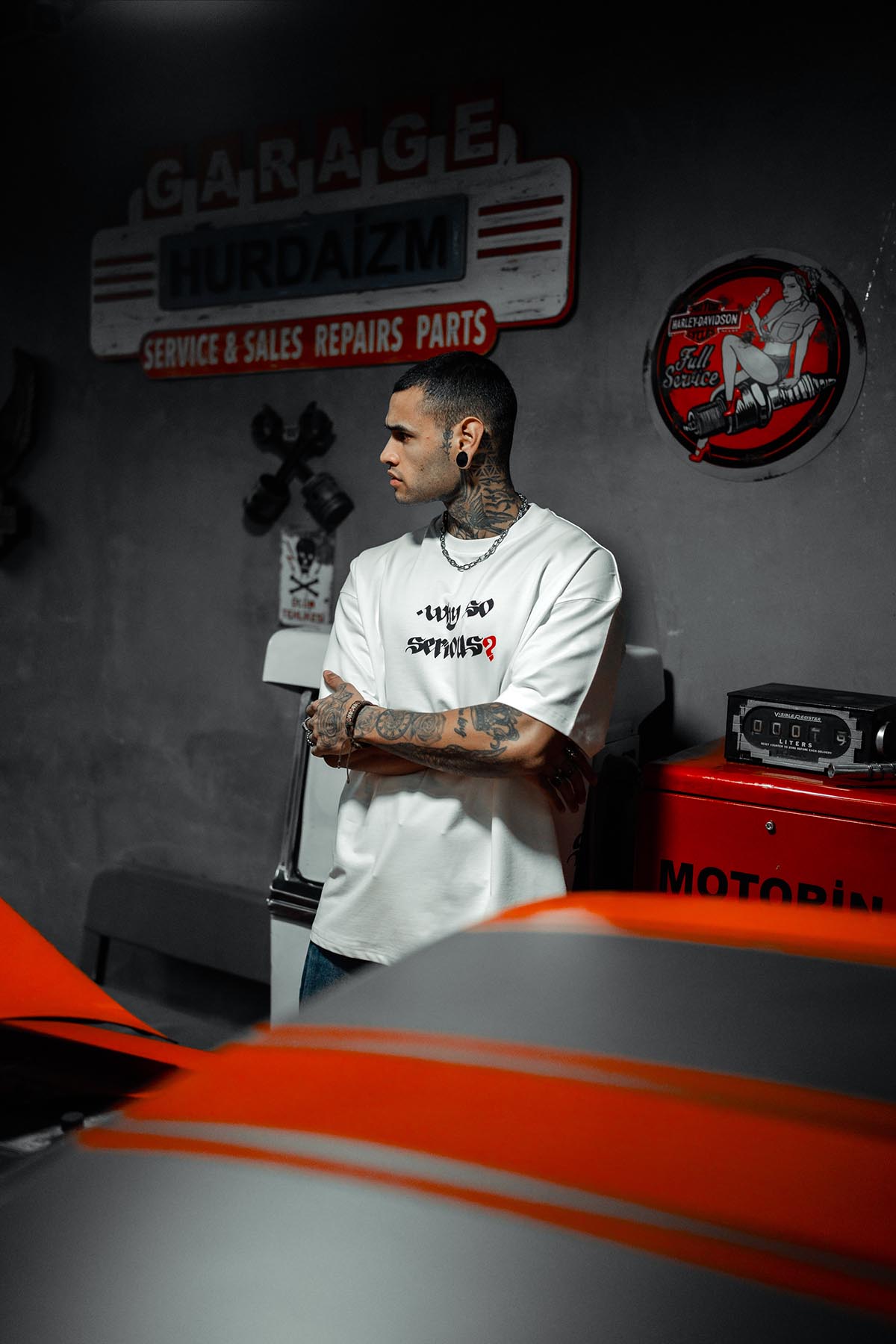 Joker Why So Serious Patched Oversize White Tshirt