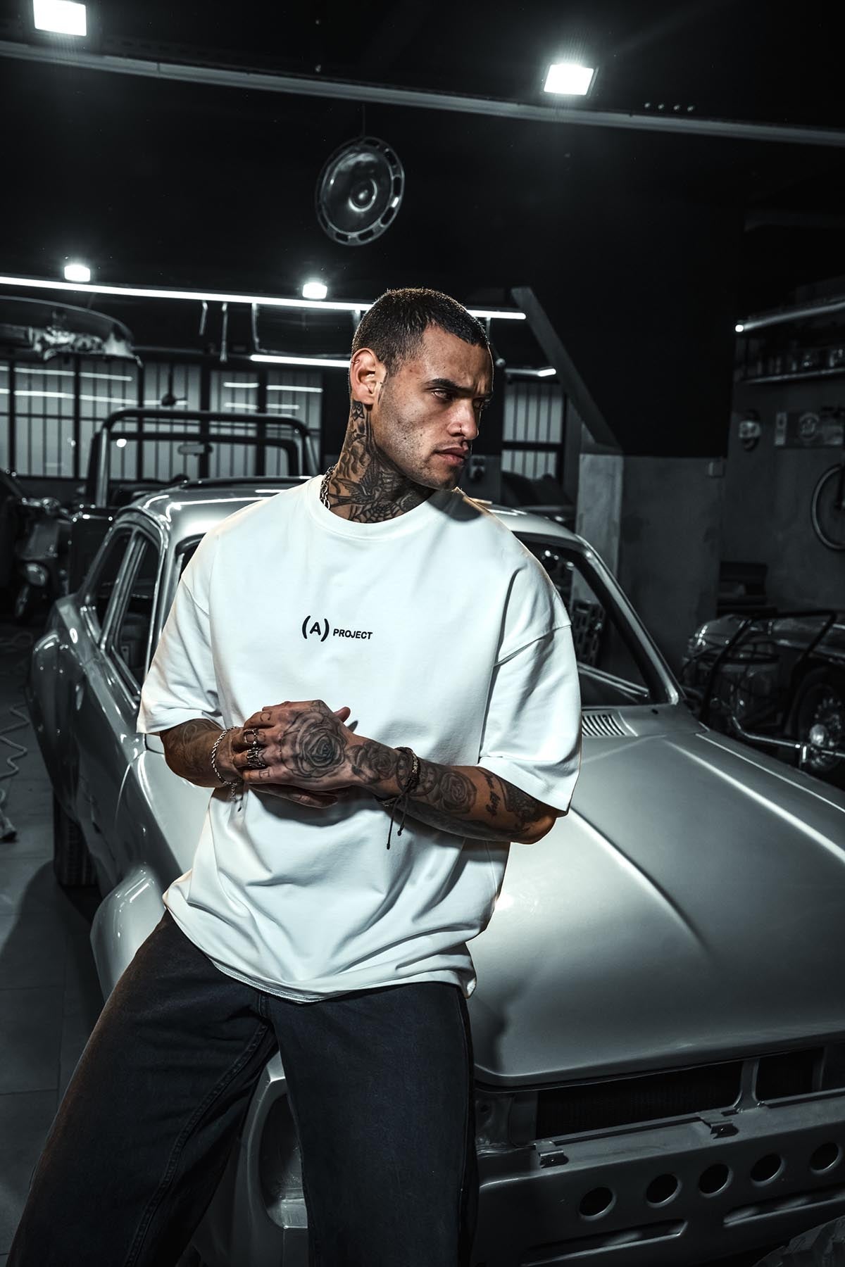 312 A Project Printed Oversize White T-Shirt