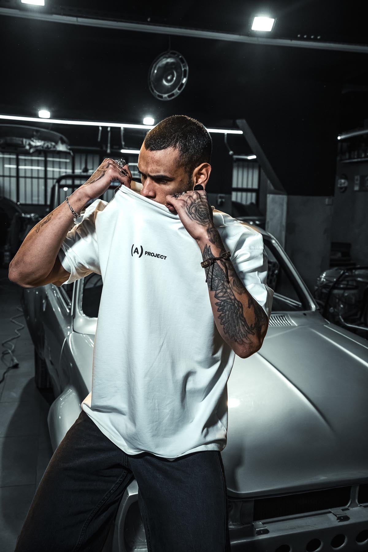312 A Project Printed Oversize White T-Shirt