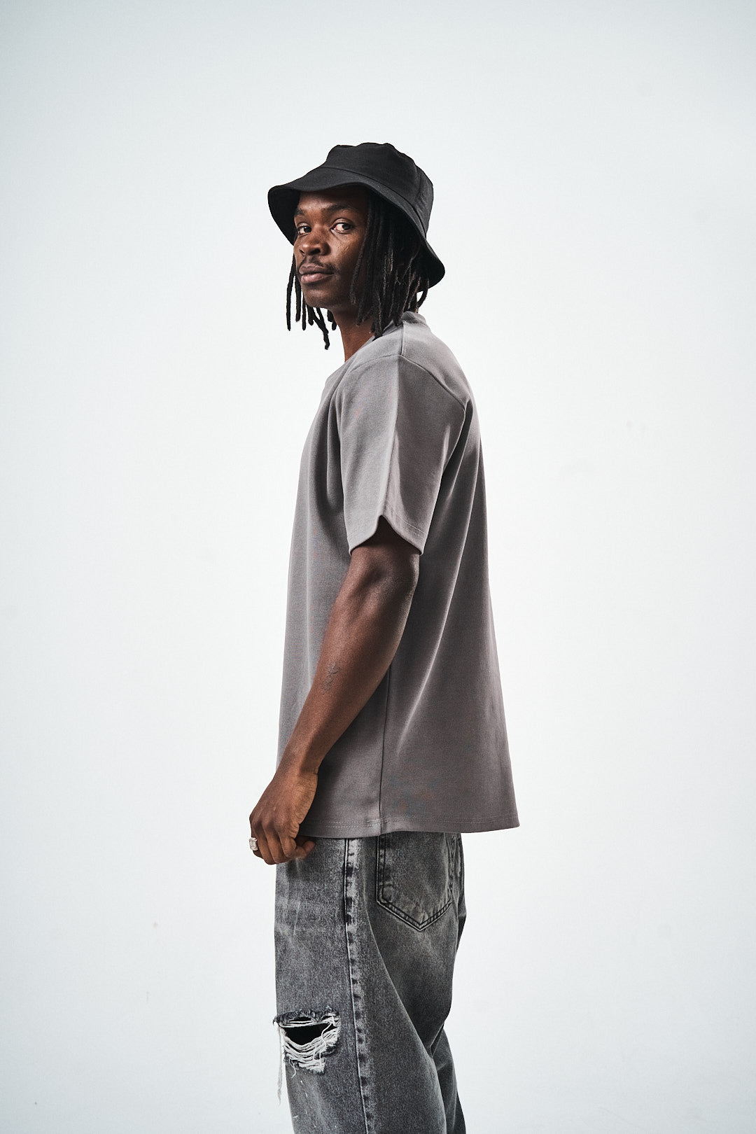Smoked Regular Fit Basic T-Shirt