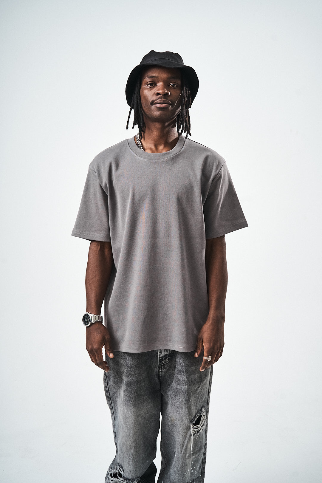 Smoked Regular Fit Basic T-Shirt