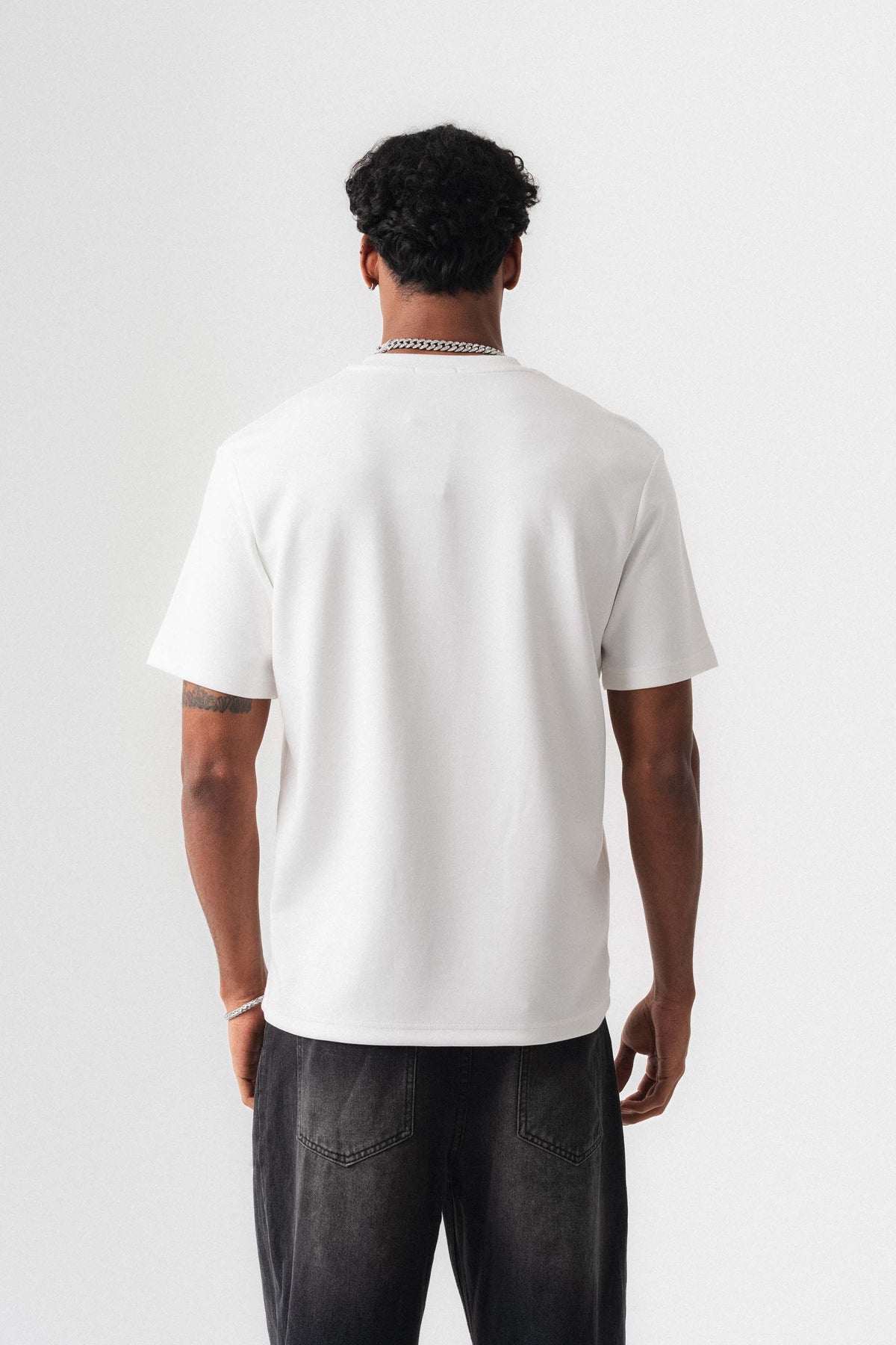 Oversize Basic Beyaz T-Shirt