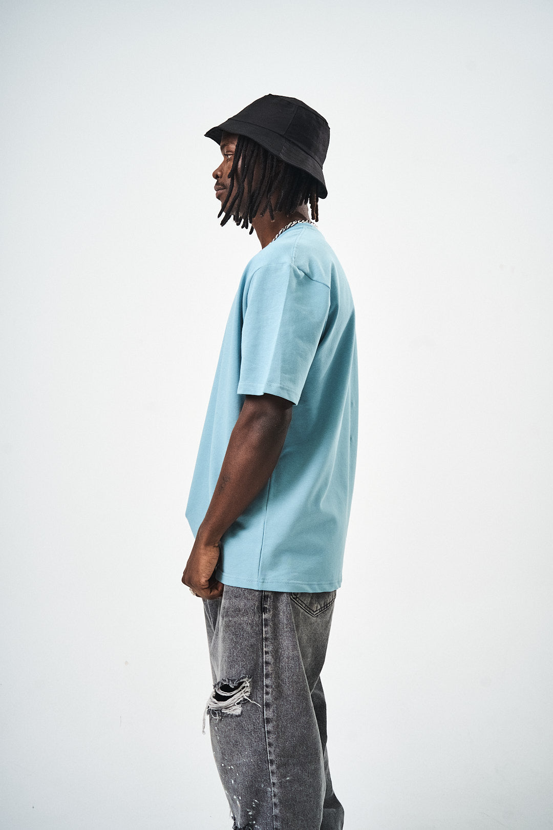 Blue Regular Fit Basic T-Shirt