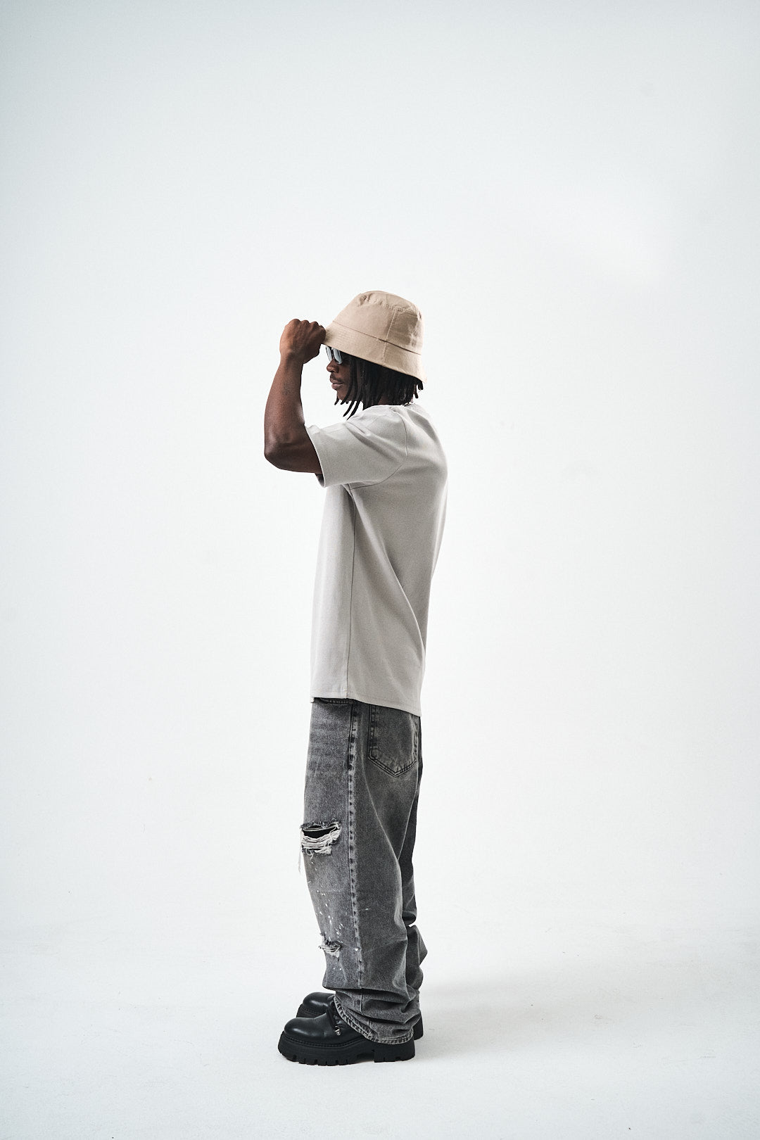 Grey Regular Fit Basic T-Shirt