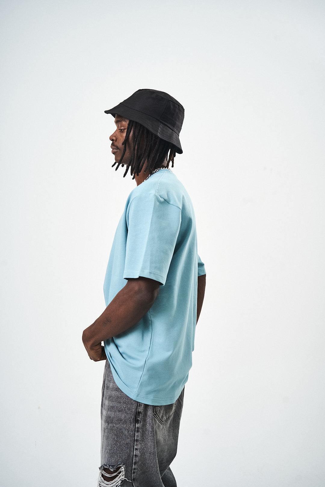 Blue Regular Fit Basic T-Shirt