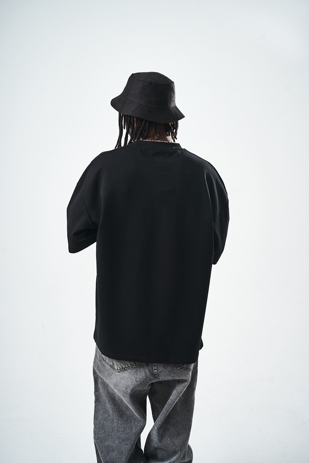 Oversize Black Fit Basic T-Shirt