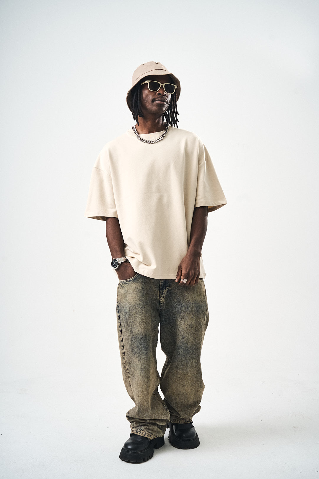 Oversize Powder Fit Basic T-Shirt