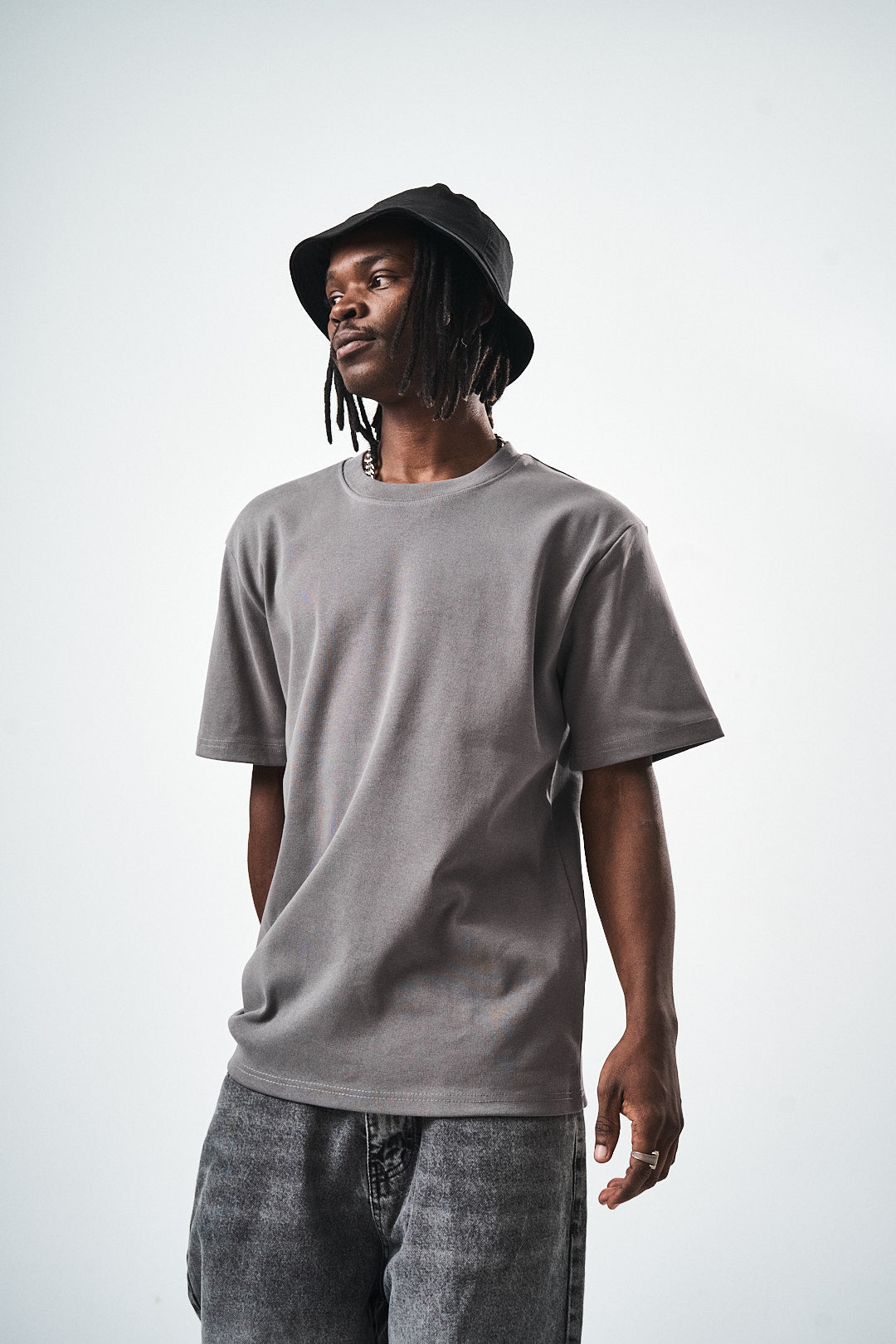 Smoked Regular Fit Basic T-Shirt