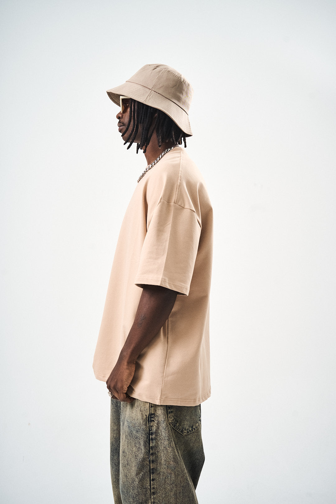 Oversize Salmon Fit Basic T-Shirt