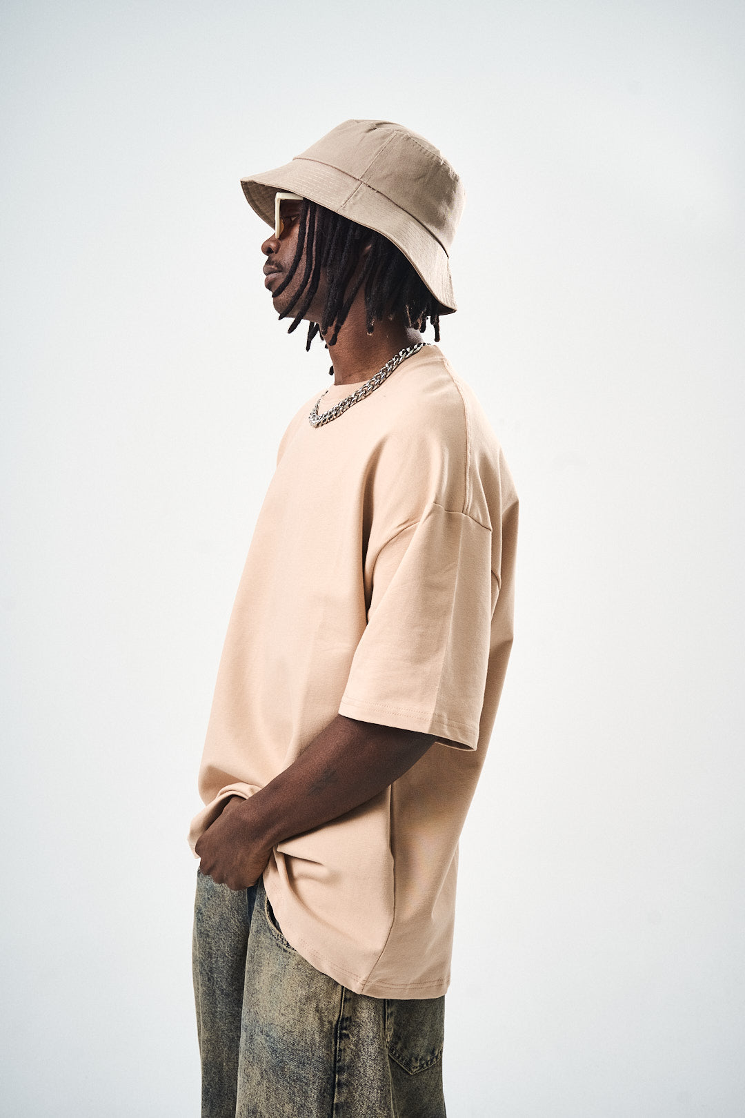 Oversize Salmon Fit Basic T-Shirt