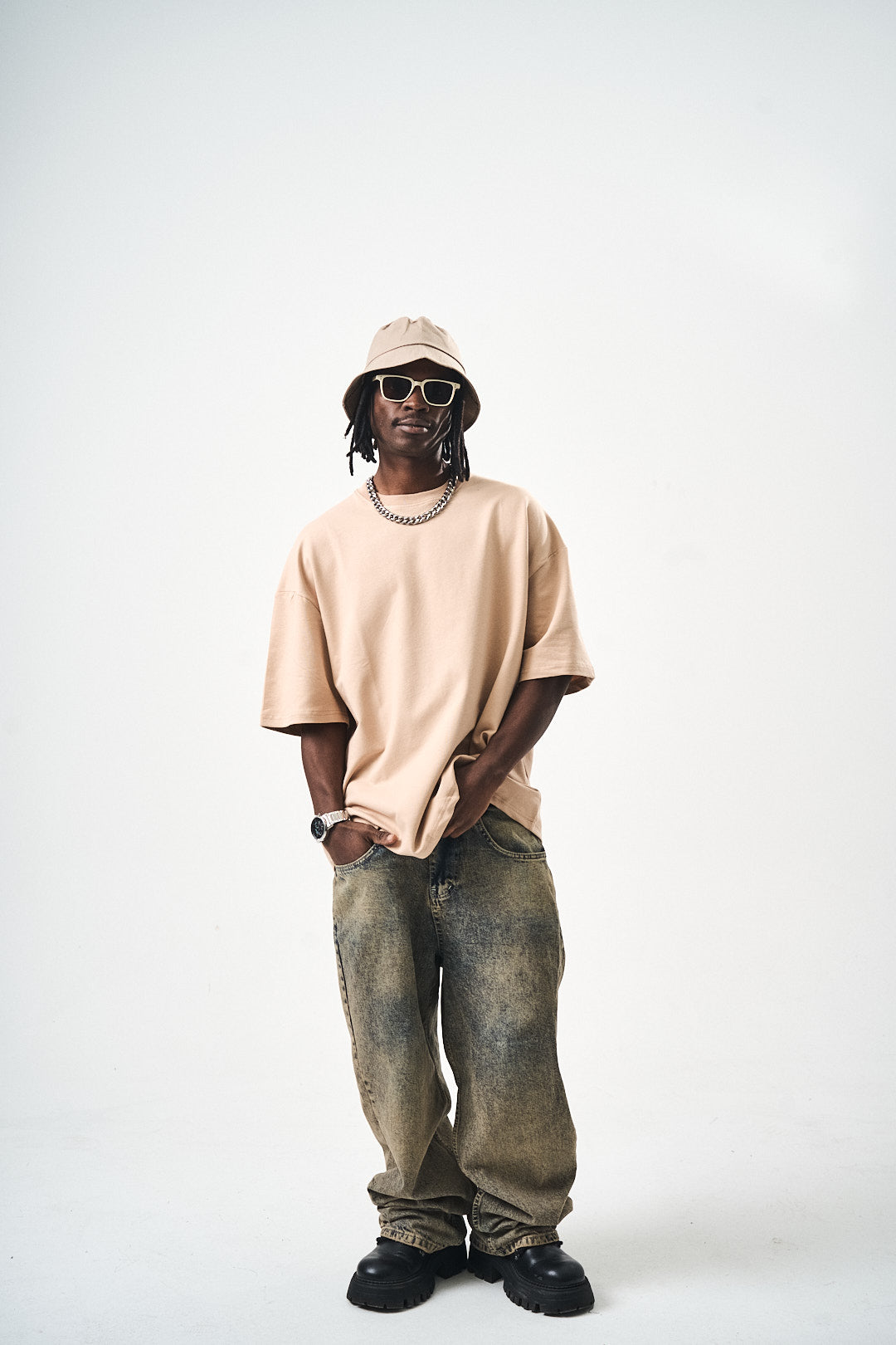 Oversize Somon Fit Basic T-Shirt