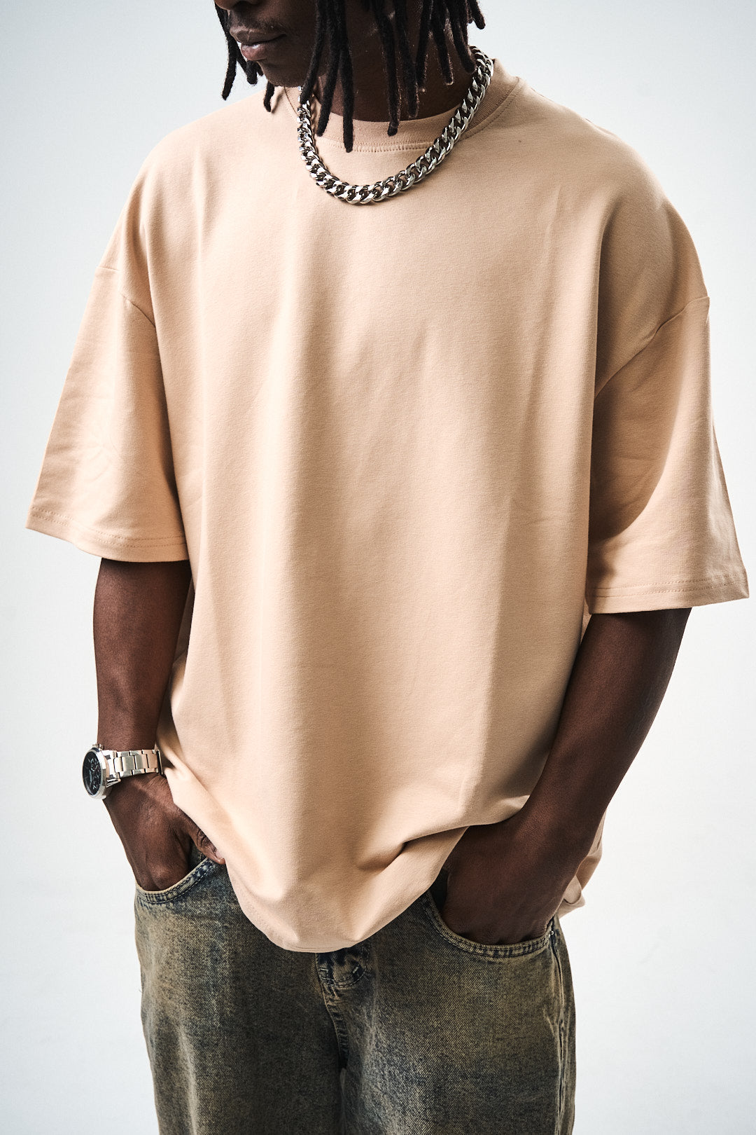 Oversize Somon Fit Basic T-Shirt