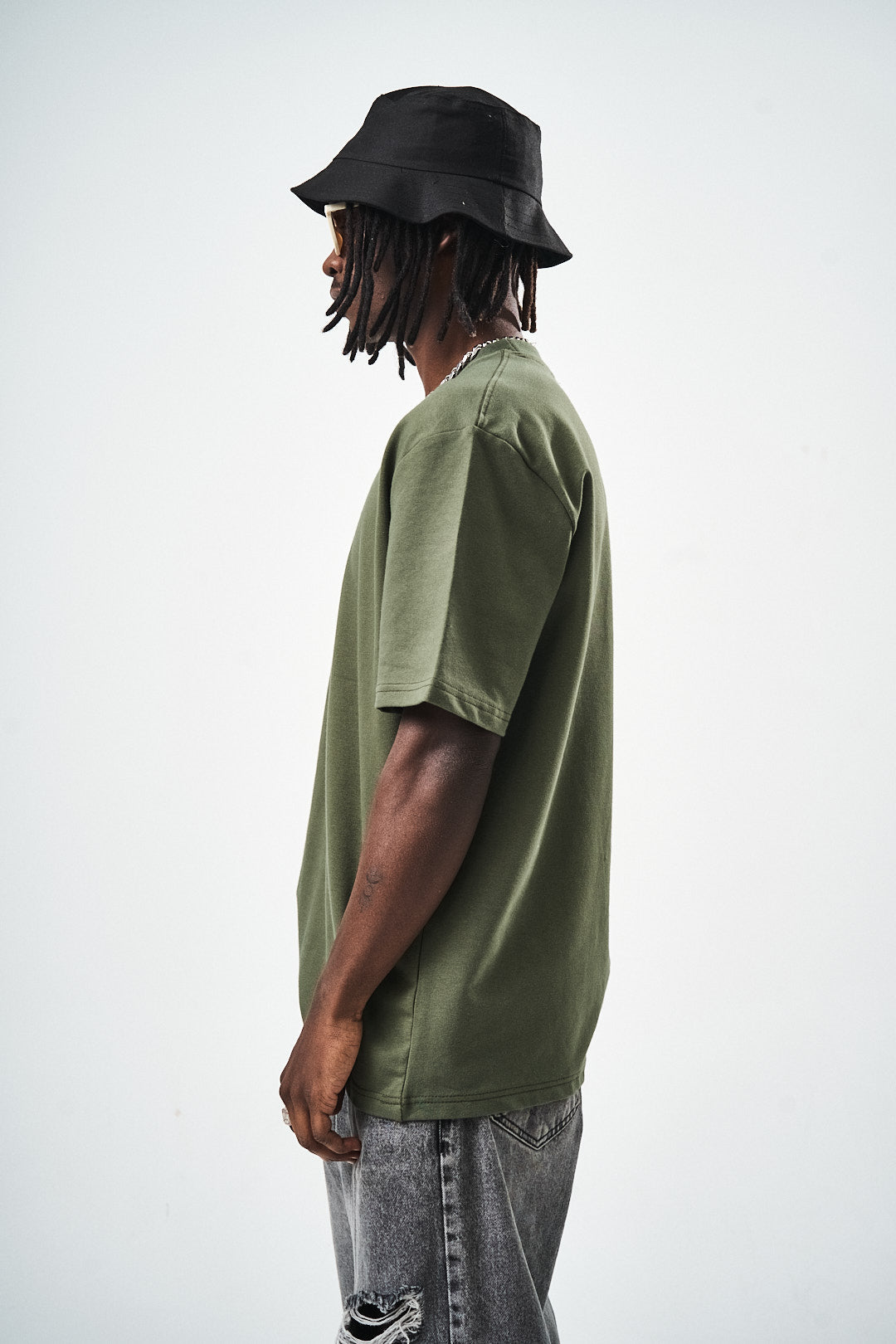 Khaki Regular Fit Basic T-Shirt