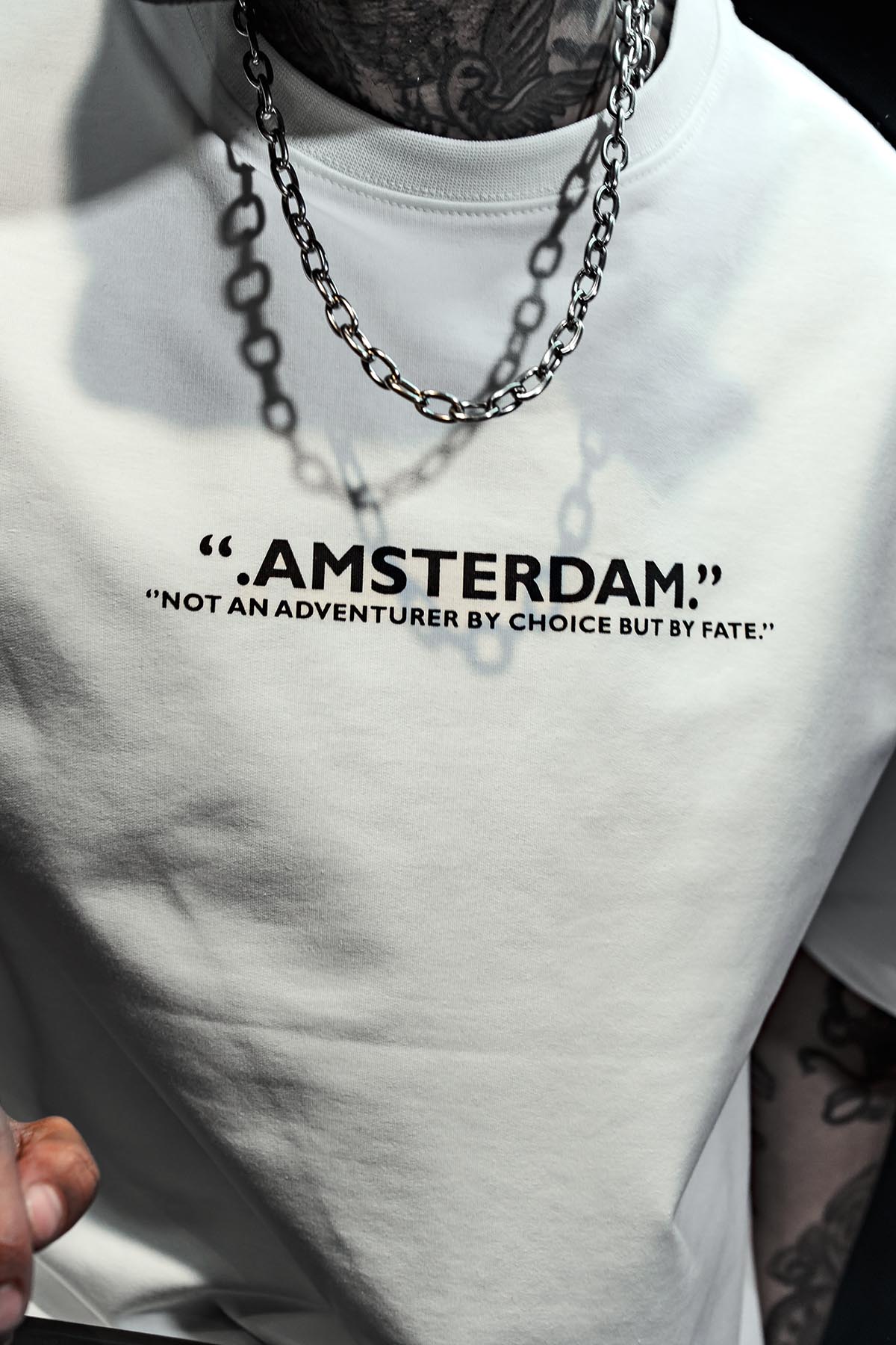 Amsterdam Van Gogh Print Oversize White T-shirt