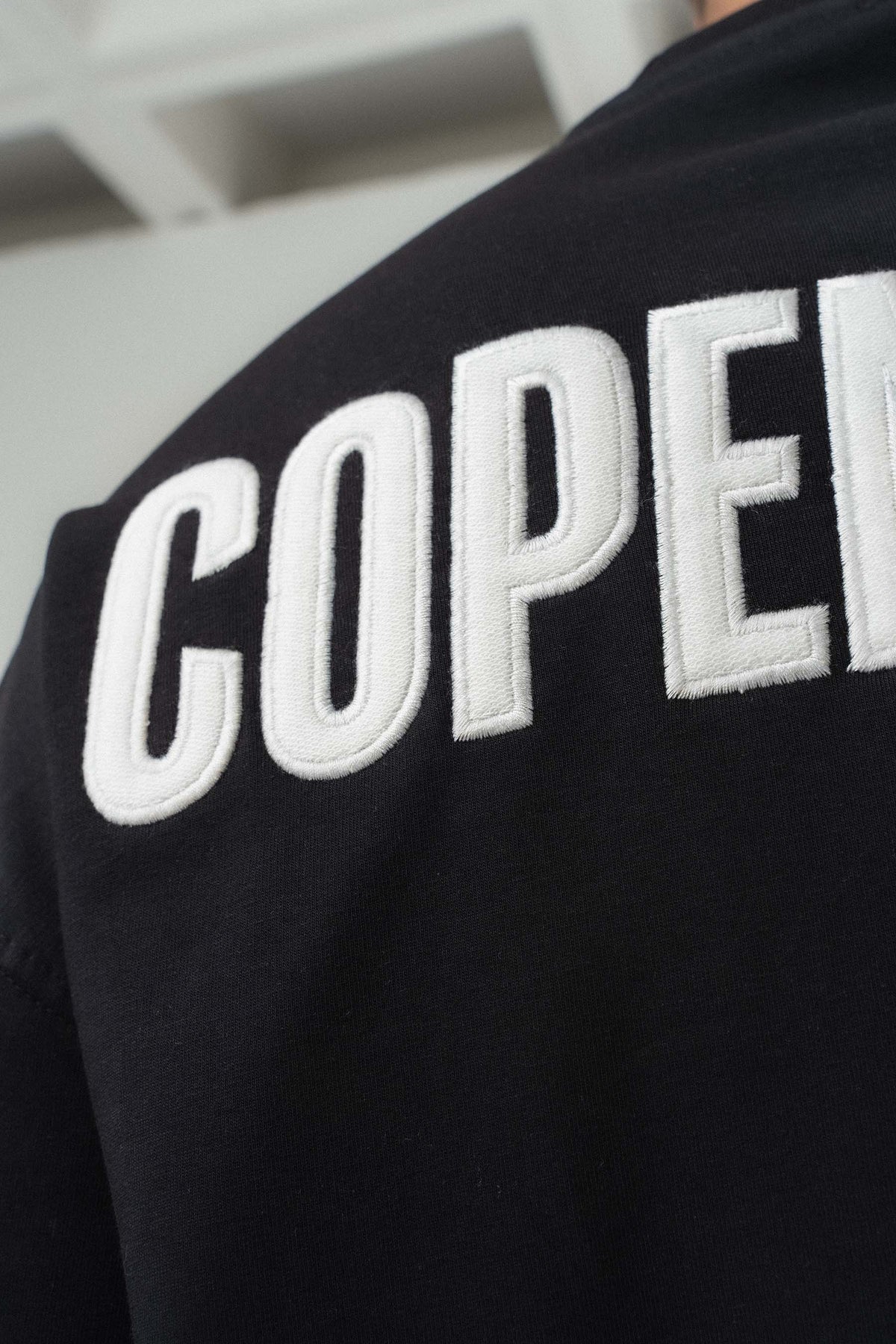 Copenhagen Siyah Oversize Baskılı T-Shirt