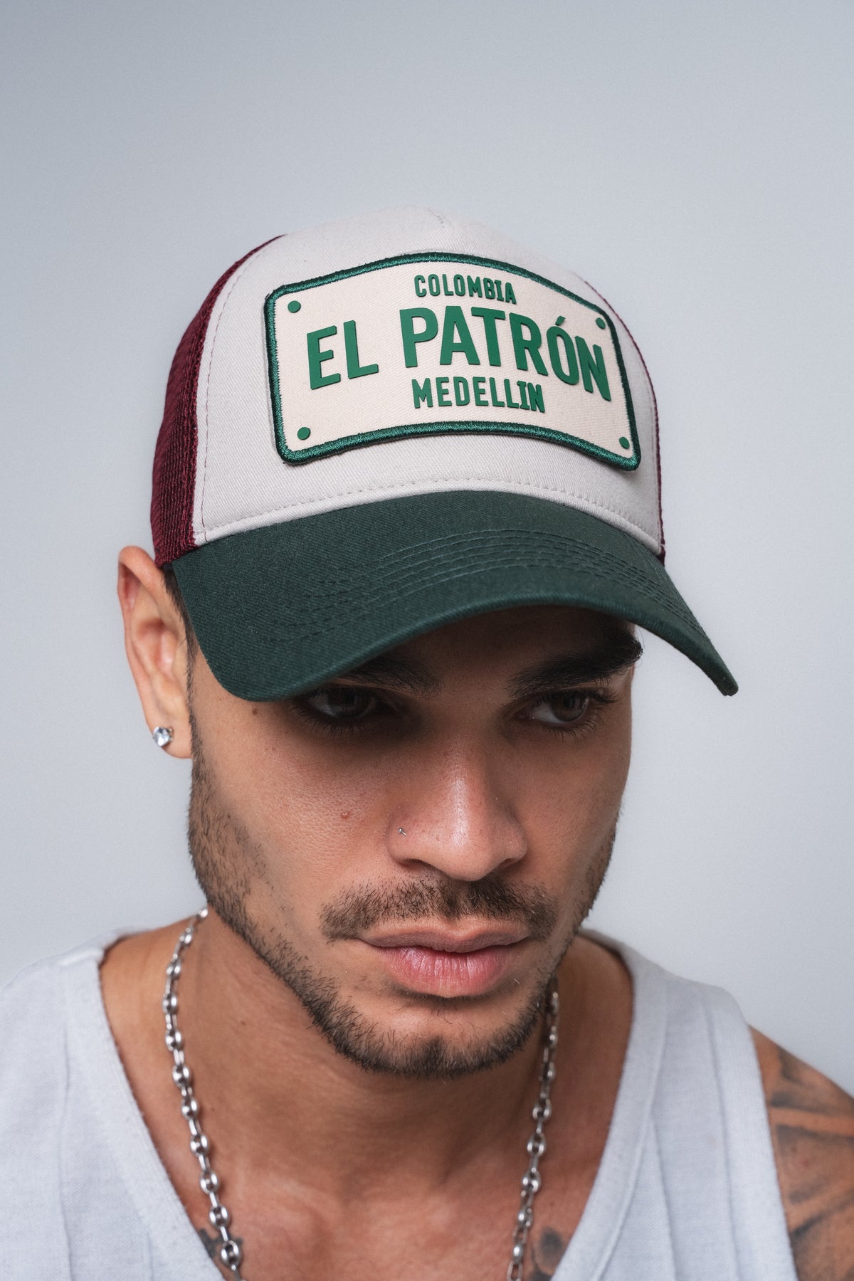 El Patron Medellin Krem-Yeşil Fileli Şapka ürün görseli 2