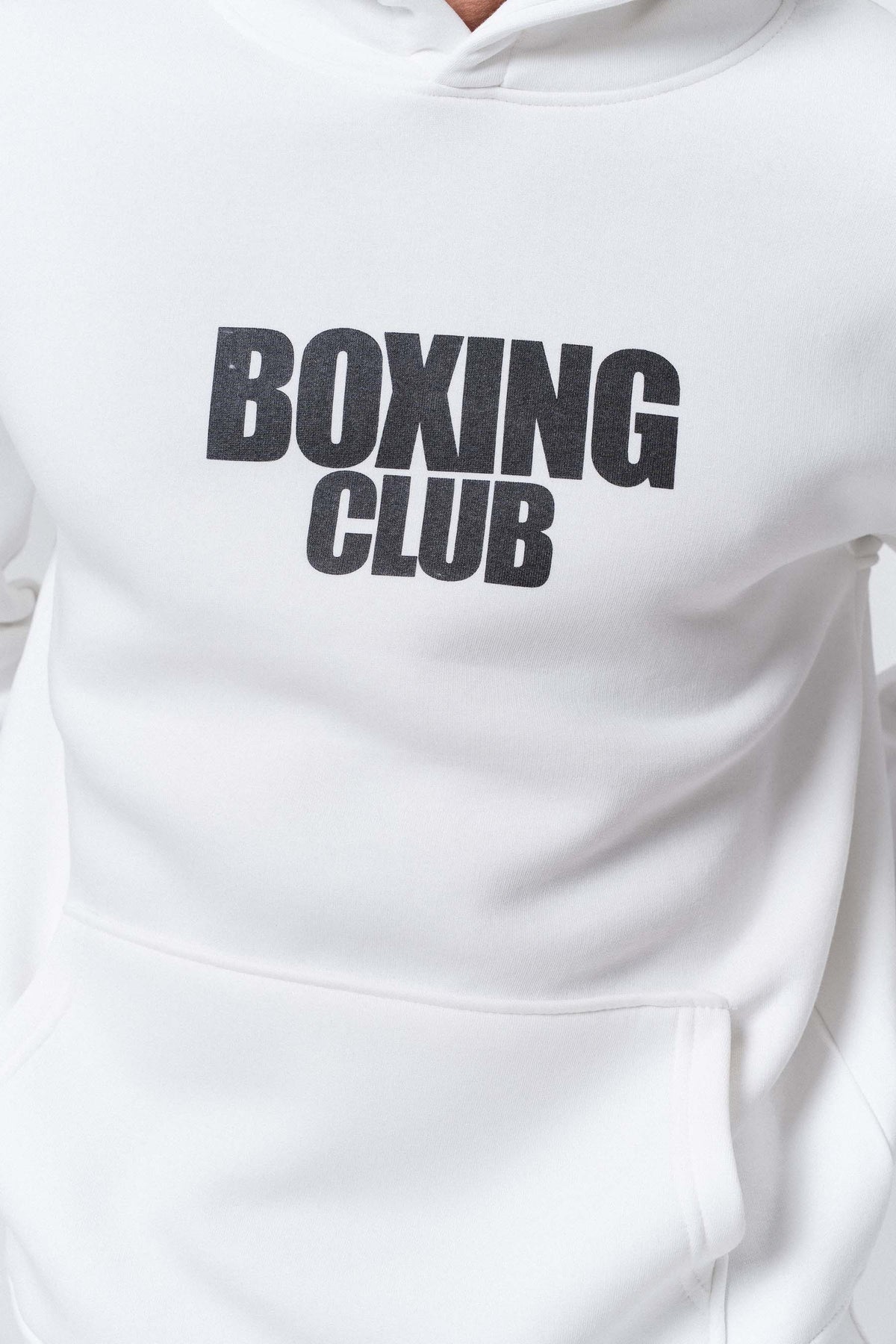 Boxing Club Beyaz Oversize Hoodie