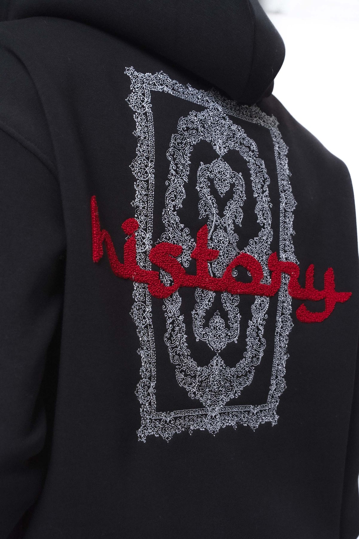 Etnik Tasarım History Future Carpet Siyah Oversize Hoodie