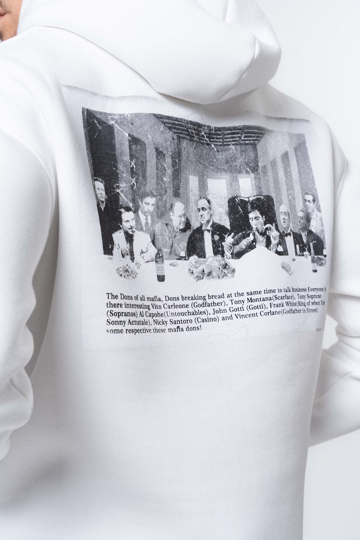 The Dons Of All Mafia Beyaz Oversize Hoodie