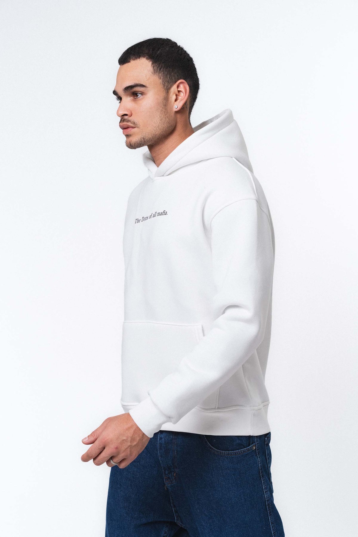 The Dons Of All Mafia Beyaz Oversize Hoodie