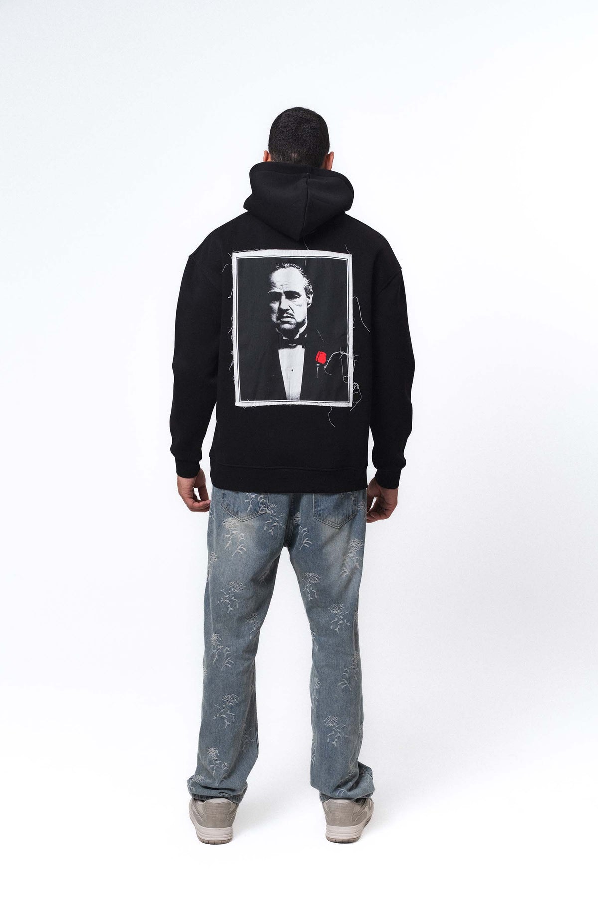 The Godfather Don Corleone Siyah Oversize Hoodie