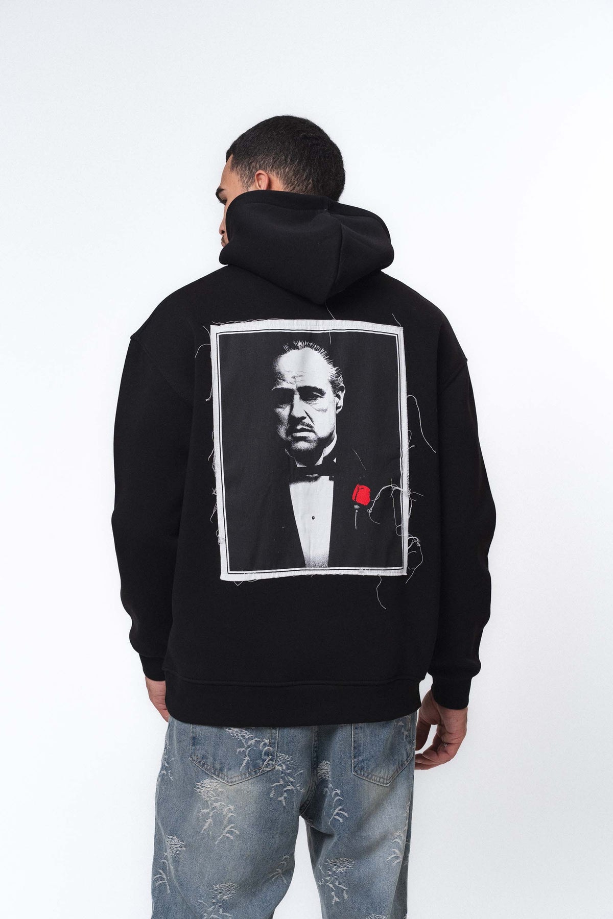 The Godfather Don Corleone Siyah Oversize Hoodie
