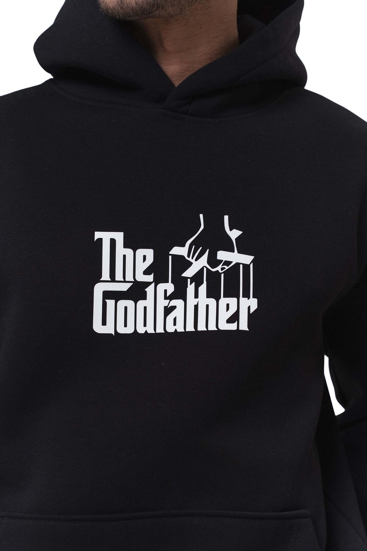 Don Corleone The Godfather Siyah Oversize Hoodie