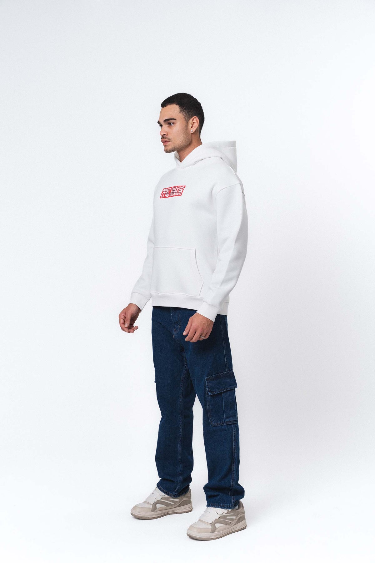 Tupac Shakur Beyaz Oversize Hoodie