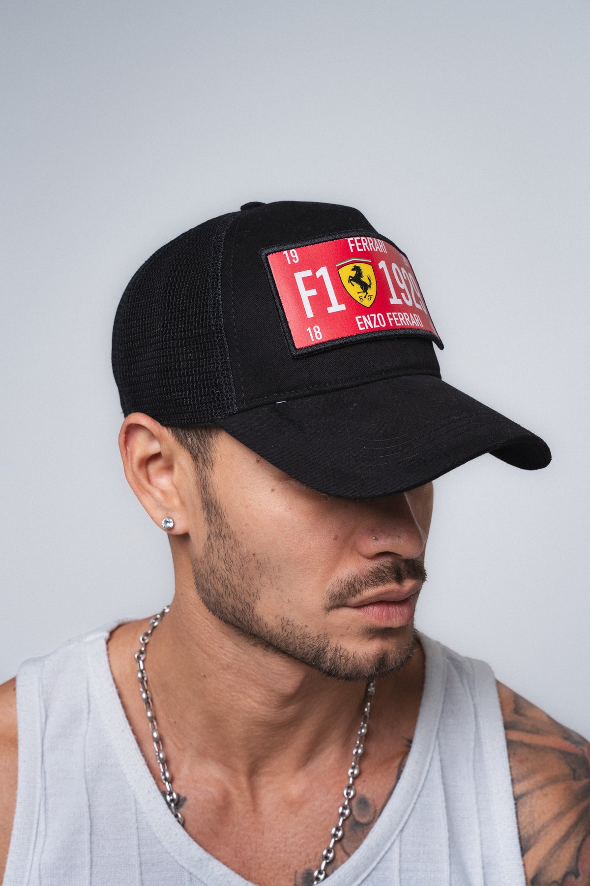 F1 Ferrari Enzo Ferrari Siyah Filesiz Şapka ürün görseli 2