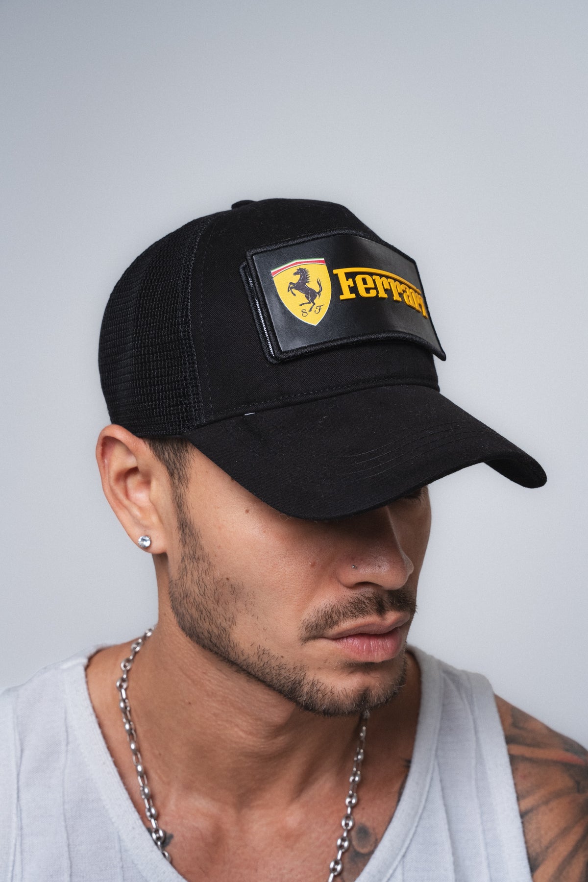 Ferrari Siyah Filesiz Şapka ürün görseli 2