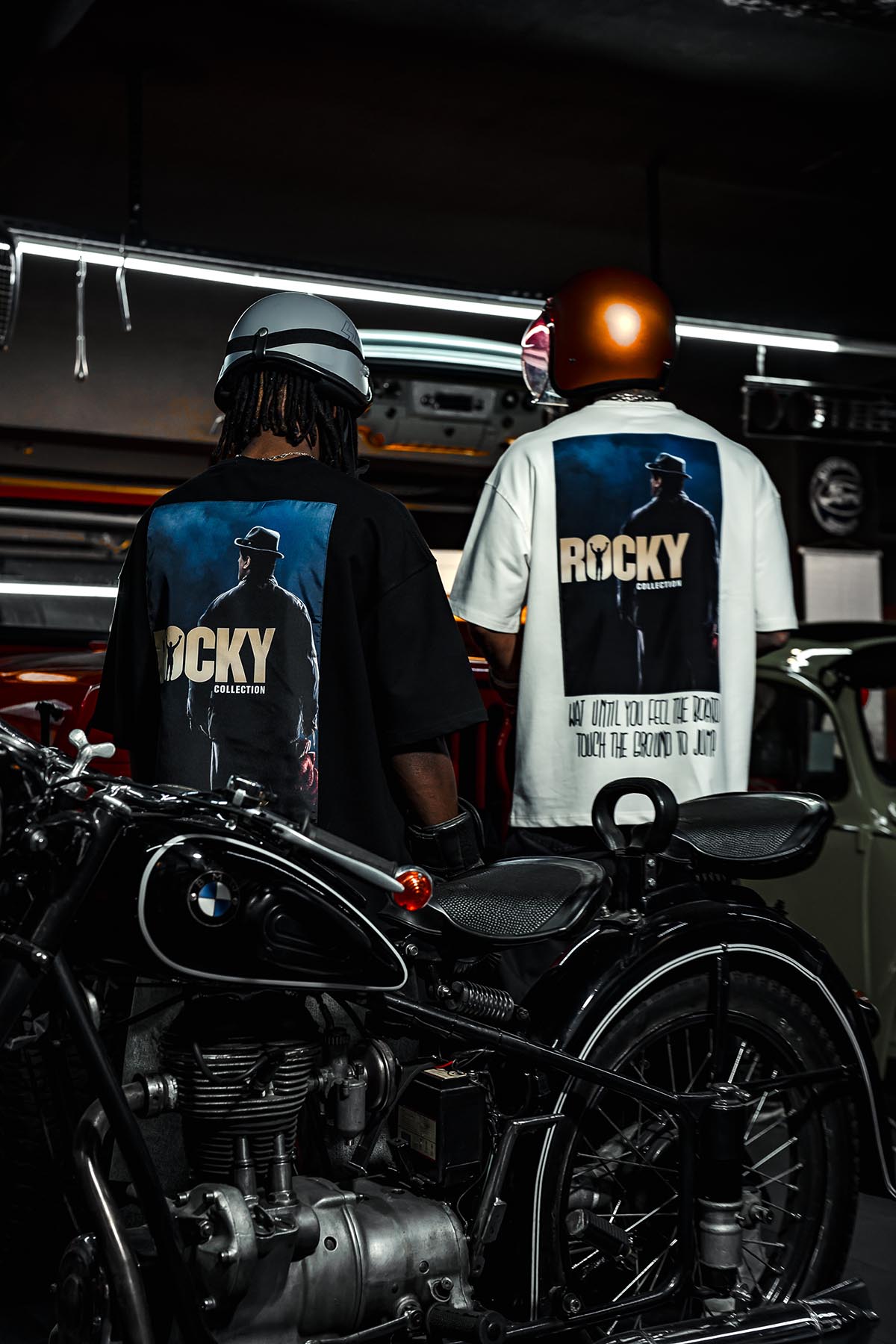 Rocky Balboa Collection Patched Oversize White T-Shirt