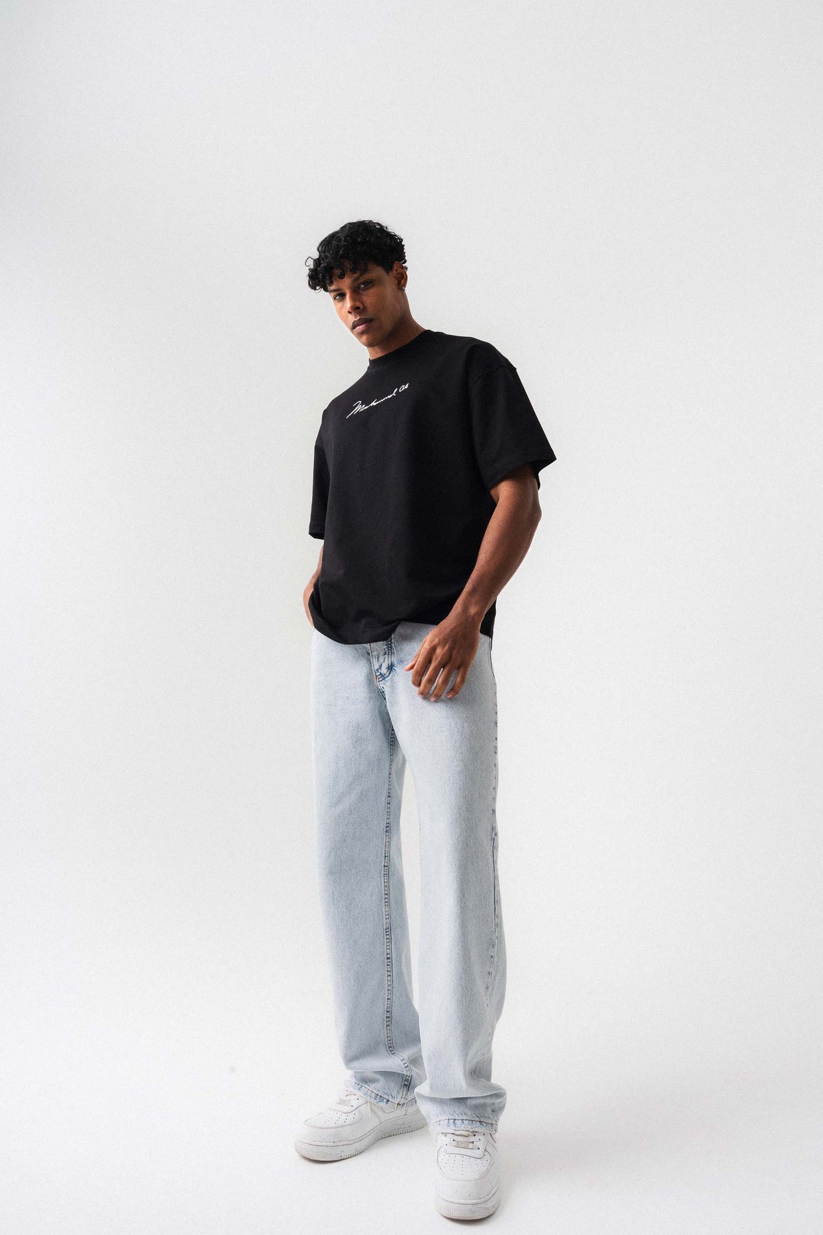 The Greatest Muhammed Ali Siyah Oversize Baskılı T-Shirt
