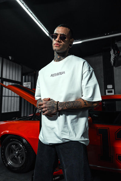 The Mediation Butterfly Oversize White T-shirt