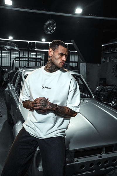 312 A Project Printed Oversize White T-Shirt