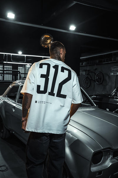 312 A Project Printed Oversize White T-Shirt