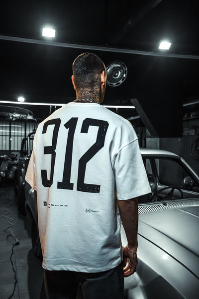 312 A Project Printed Oversize White T-Shirt