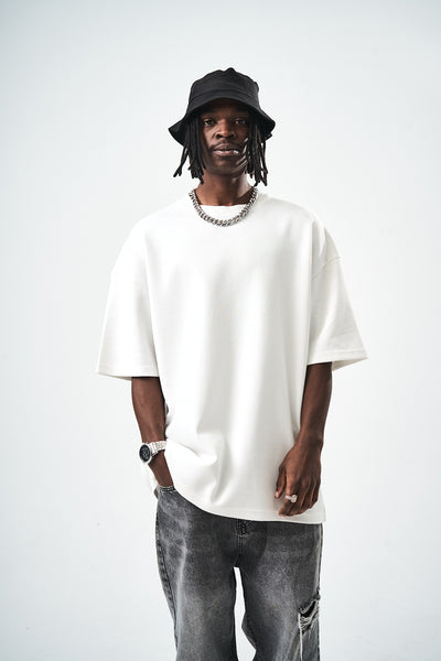 Oversize White Fit Basic T-Shirt