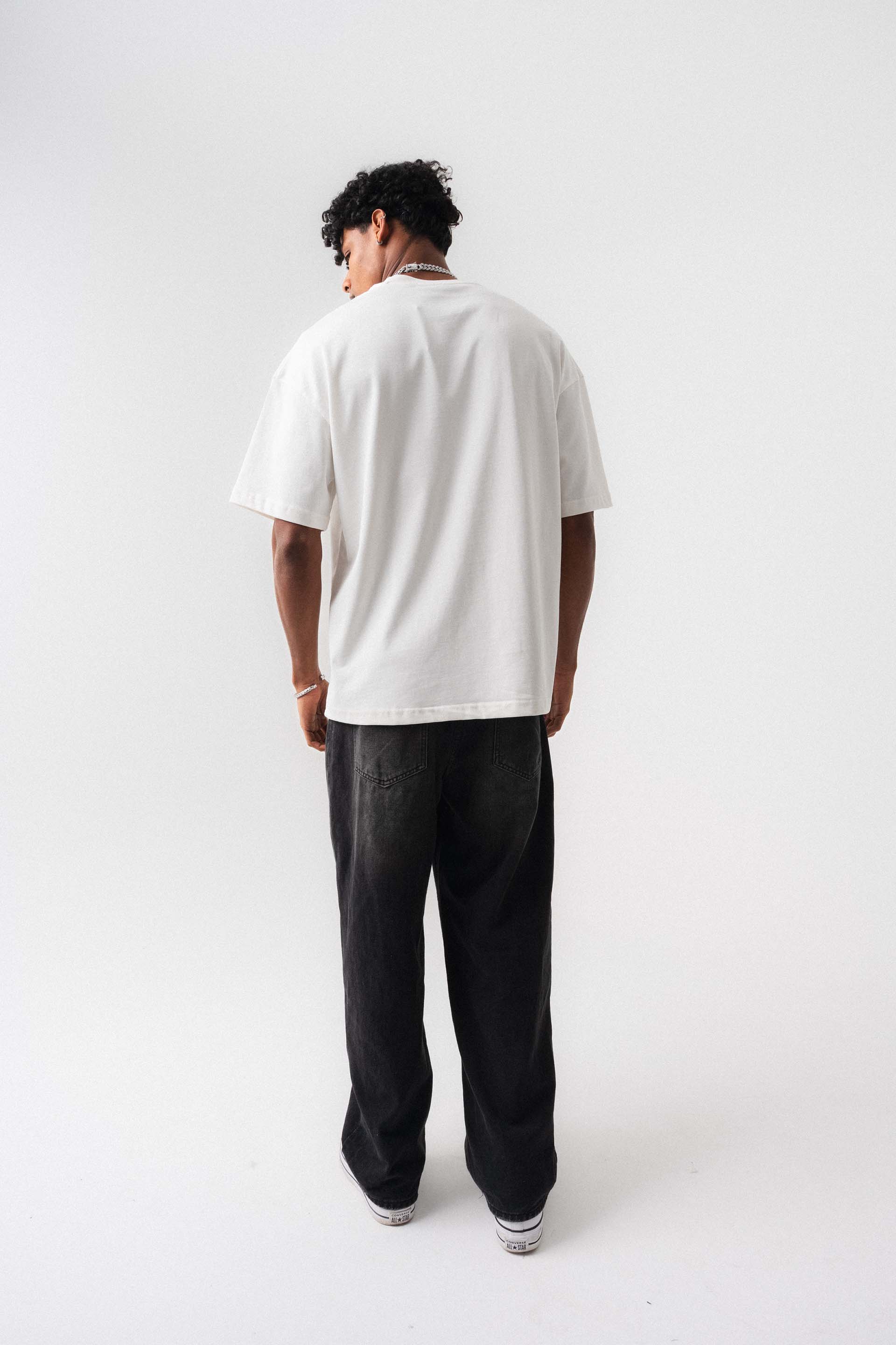 Oversize Basic Beyaz T-Shirt