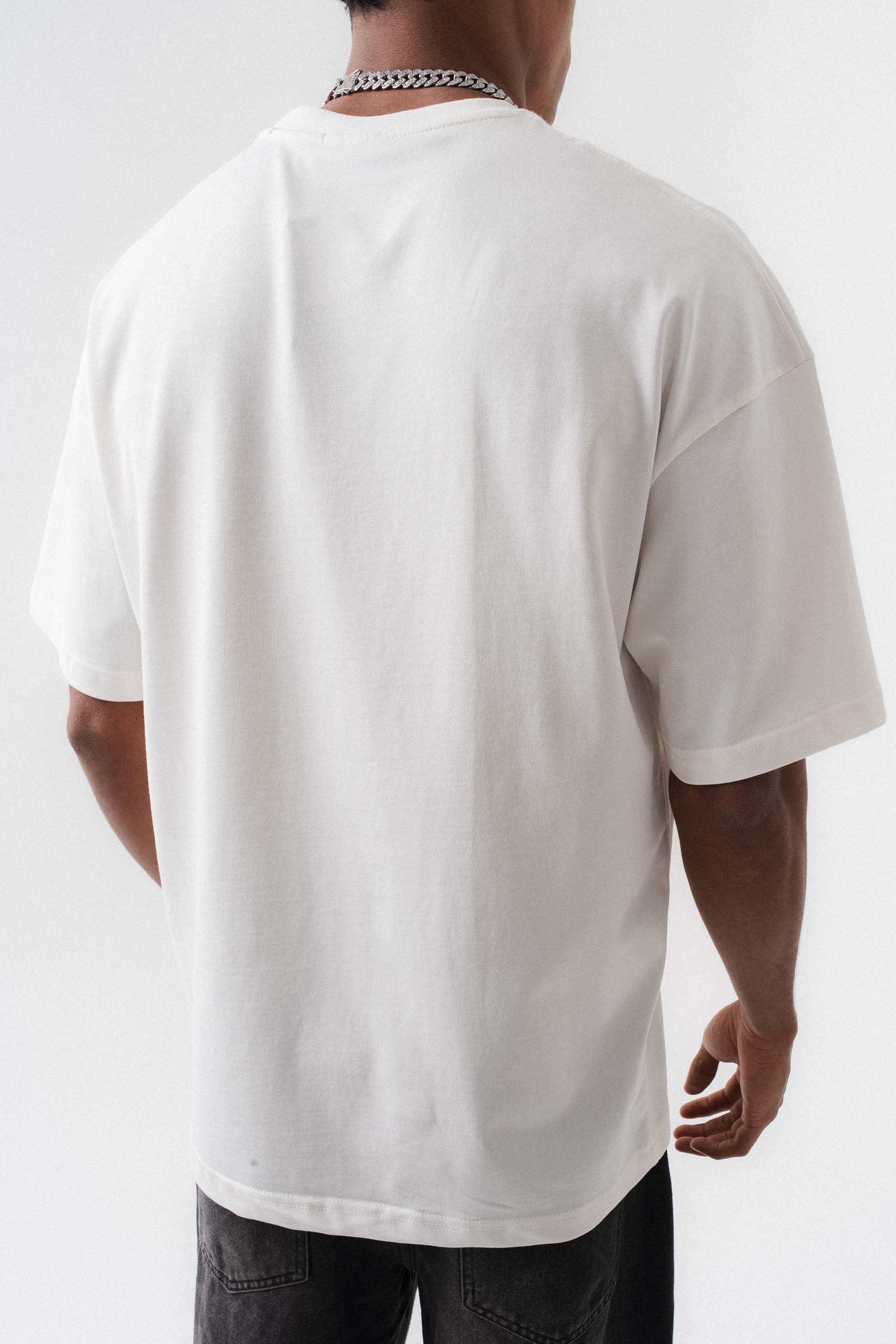 Oversize Basic Beyaz T-Shirt