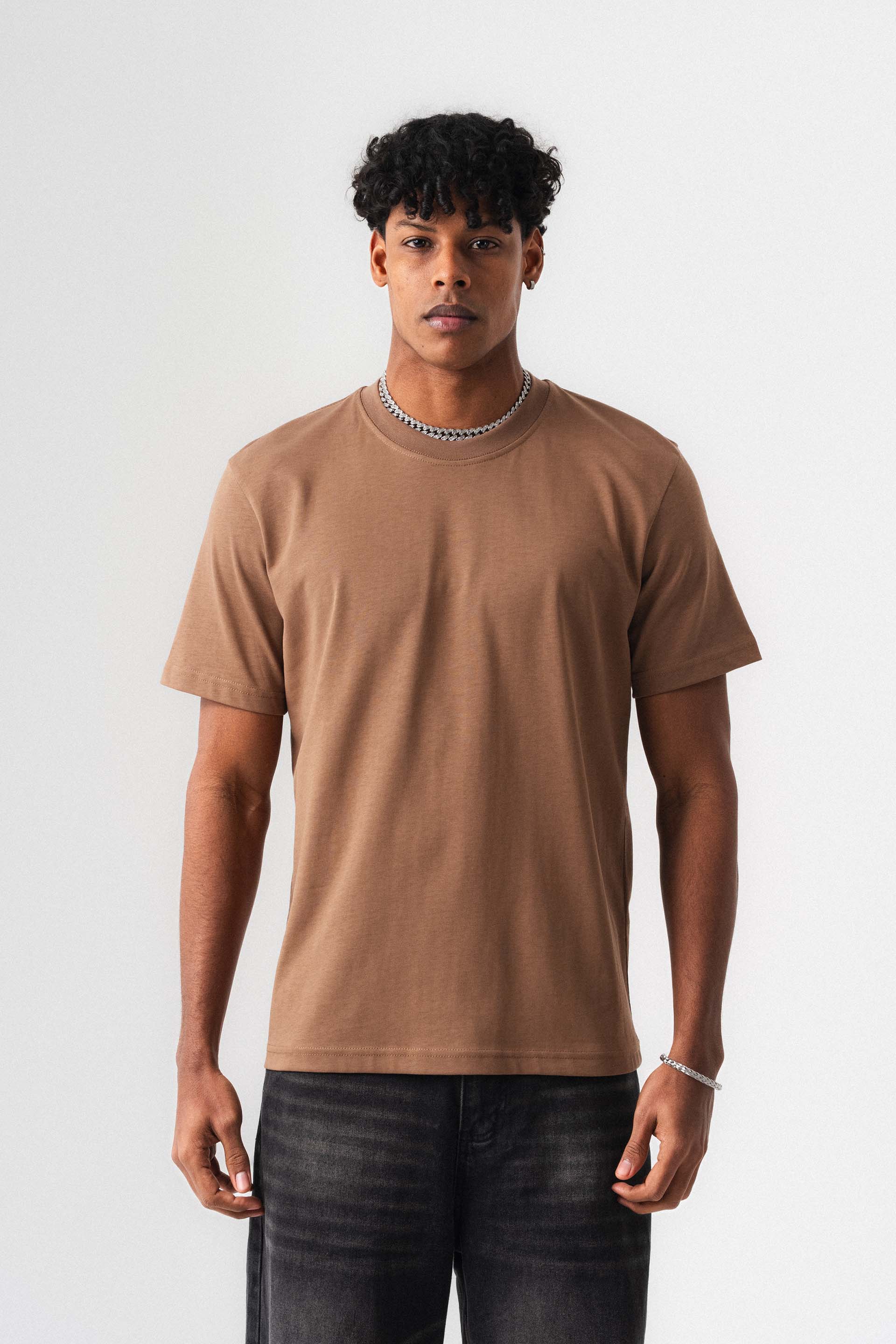 Oversize Basic Taba T-Shirt