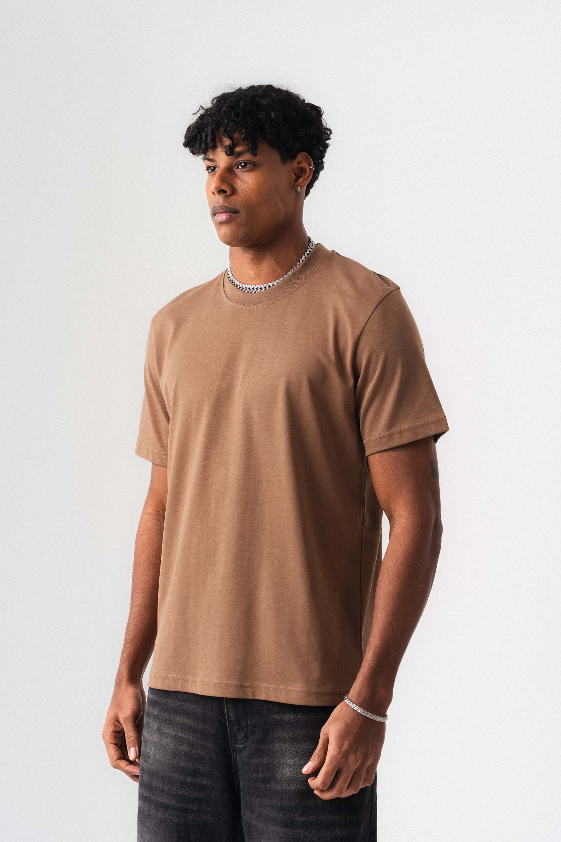 Oversize Basic Taba T-Shirt