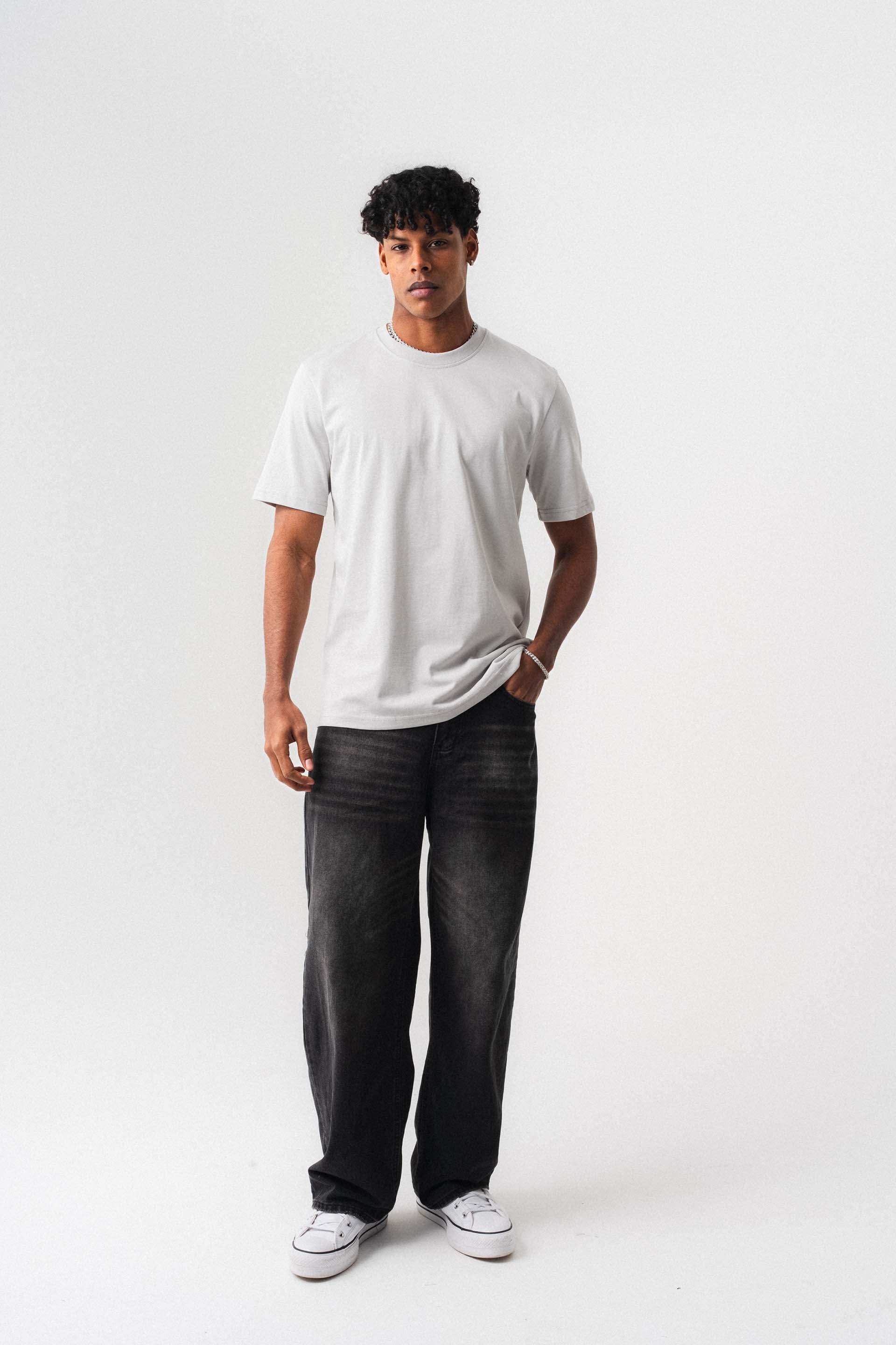 Oversize Basic Beyaz T-Shirt