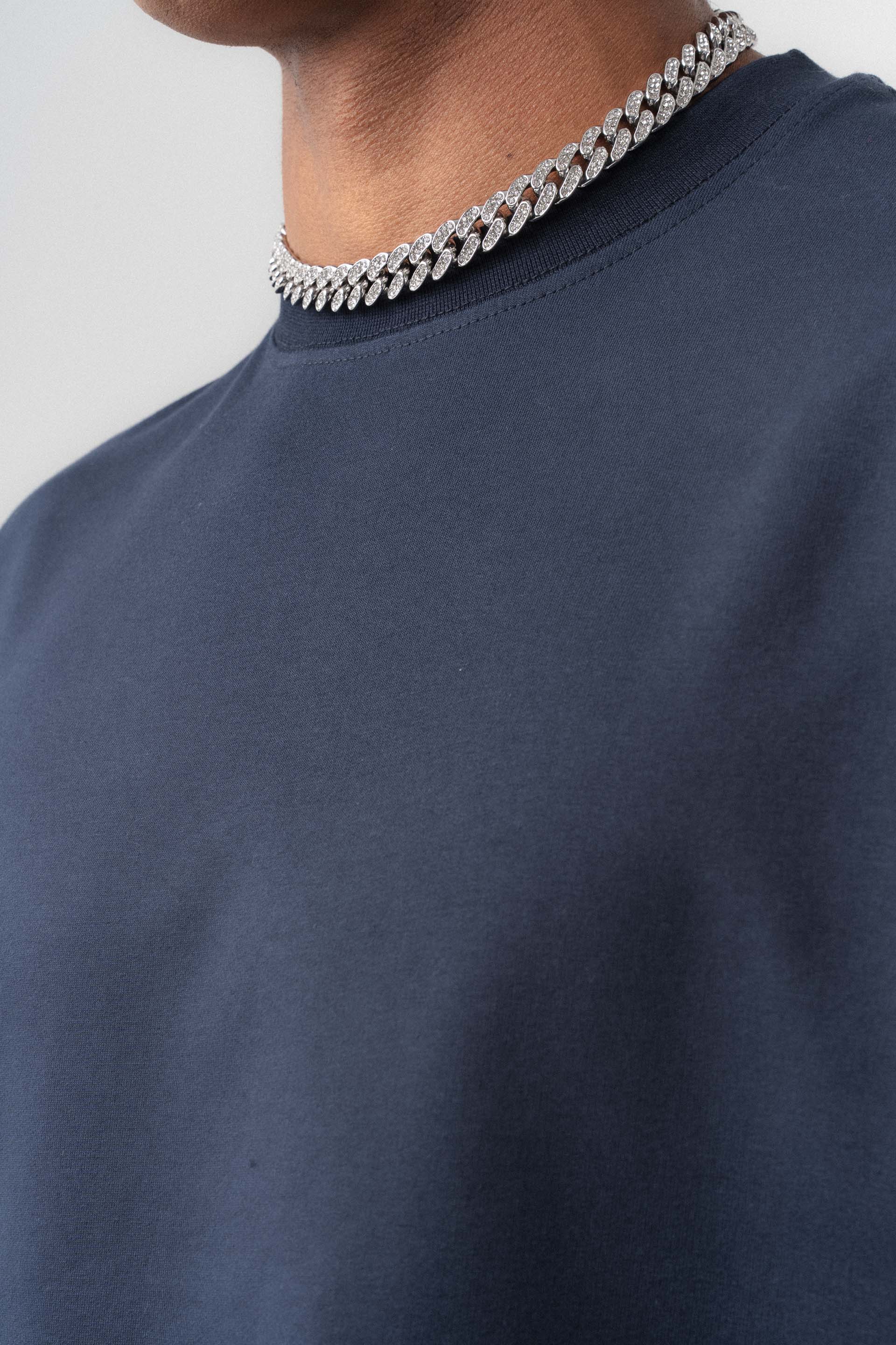 Oversize Basic Lacivert T-Shirt