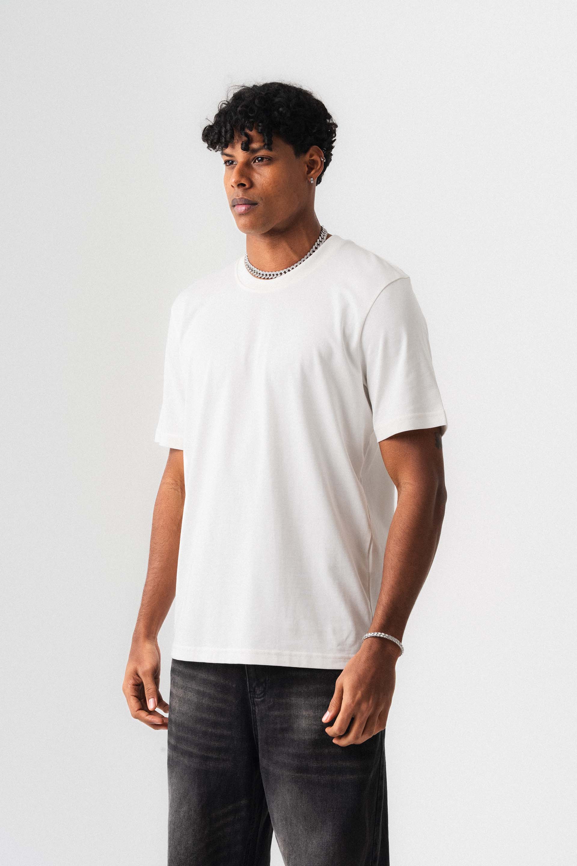 Oversize Basic Beyaz T-Shirt