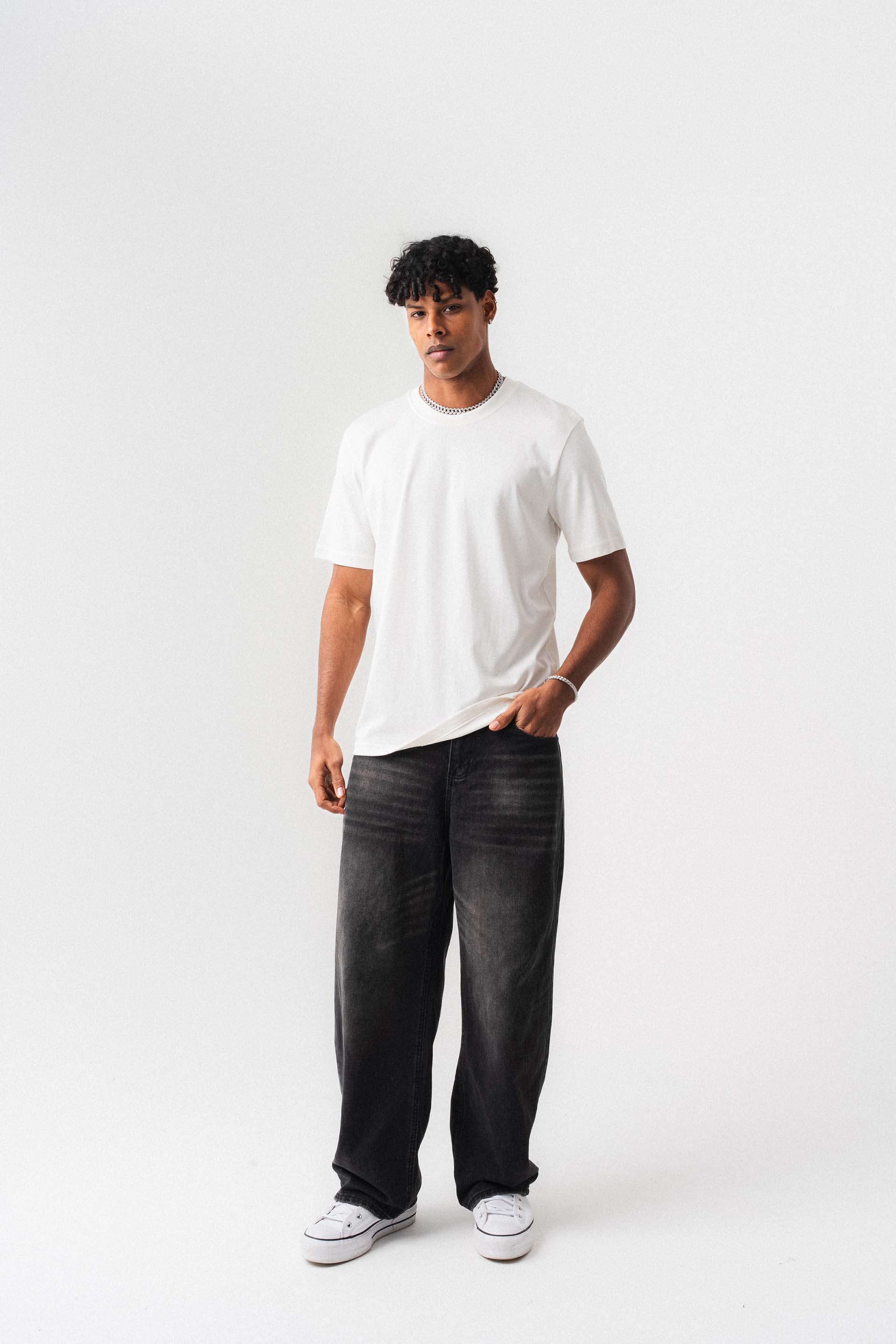 Oversize Basic Beyaz T-Shirt
