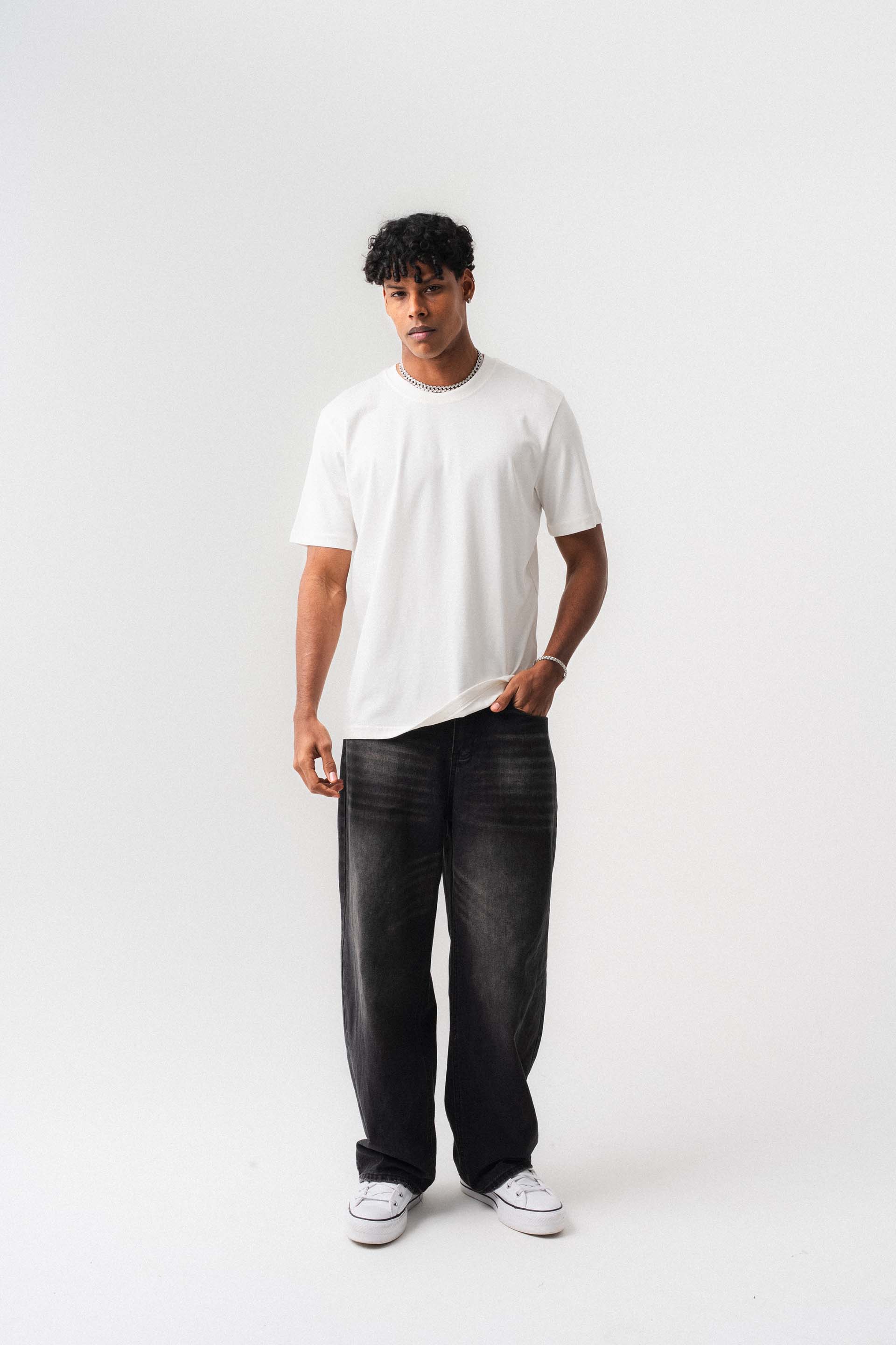 Oversize Basic Beyaz T-Shirt